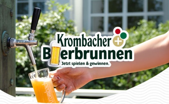 Krombacher: Gewinne einen Krombacher Bierbrunnen