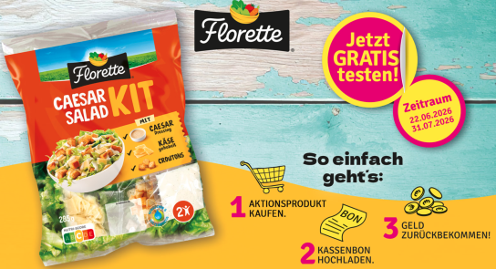 Florette Caesar Salad Kit gratis testen