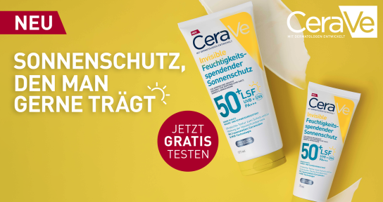 Cerave: 5.000 Sonnenschutz Proben