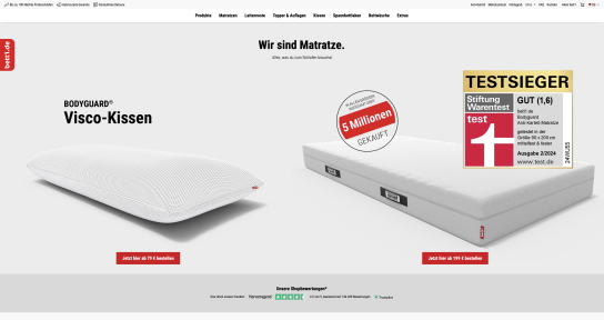 Der Onlineshop bett1 bietet dir viele Vorteile!